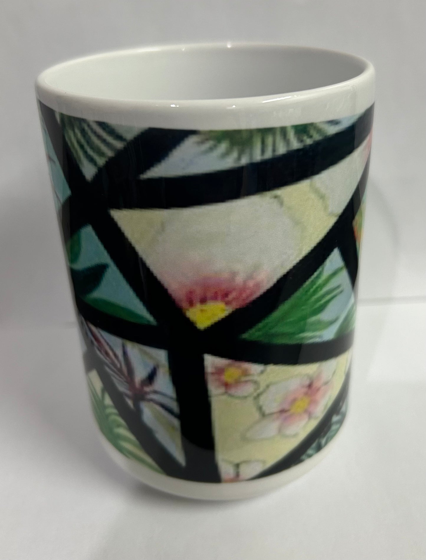 12 oz Mug: "Enjoying the Backyard" Design by Beth Walters