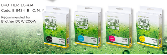 Eco Advanced Compatible Brother LC 434 Cyan Ink Cartridge - Cartridge Universe Whitsundays