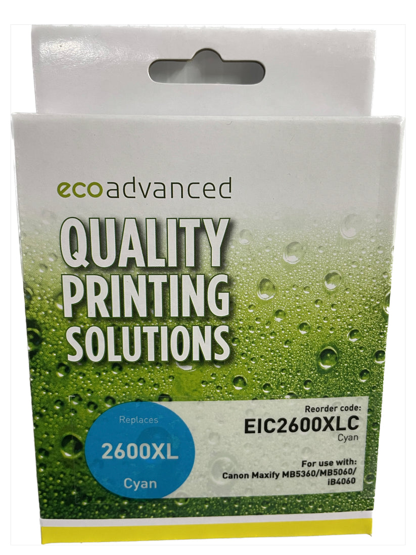 Eco Advanced Compatible Canon 2600 XL Cyan Ink Cartridge – Cartridge ...