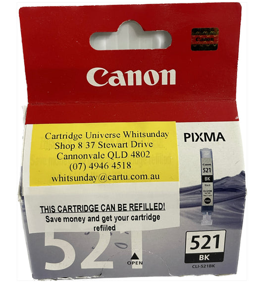 Canon OEM CLI 521 Photo Black Ink Cartridge