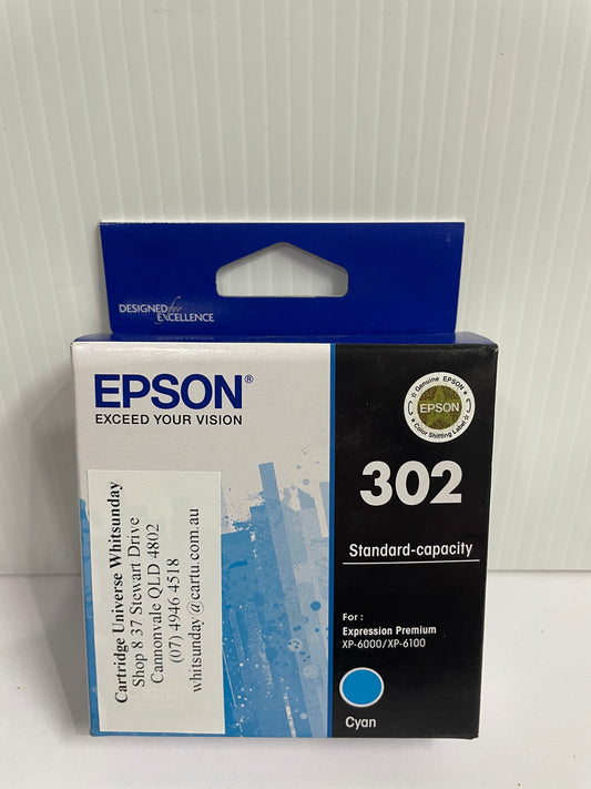 Epson 302 Cyan OEM Ink Cartridge