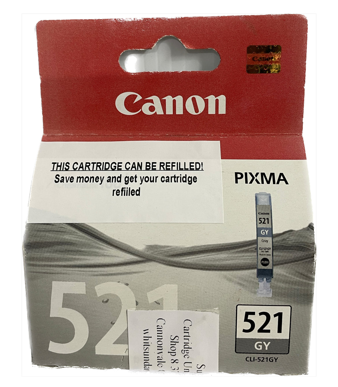 Canon OEM CLI 521 Grey Ink Cartridge