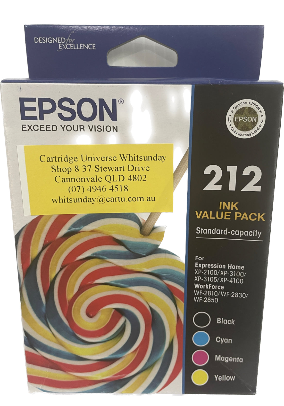 Epson 212 Value Pack Black, Cyan, Magenta & Yellow (OEM)